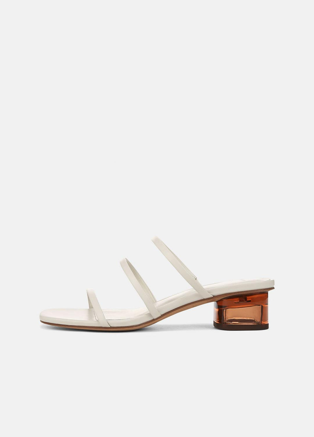 Palm Springs Leather Heeled Sandal in Shoes - WHITE STONE