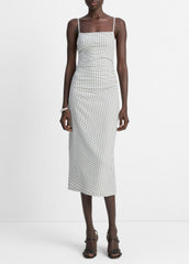 Checked Smocked Tank Dress in Dresses & Skirts - BLACK COMBO