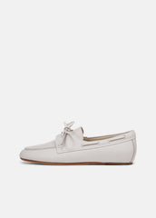 Marin Leather Lace-Up Loafer in Shoes - WHITE/SABBIA
