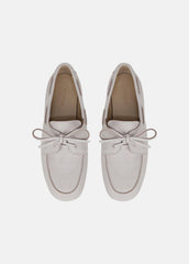 Marin Leather Lace-Up Loafer in Shoes - WHITE/SABBIA
