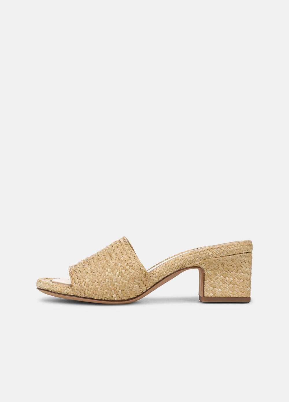 Ariana Raffia Heeled Sandal in Shoes - TOASTED WHEAT