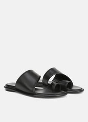 Lukas Leather Sandal in Shoes - BLACK