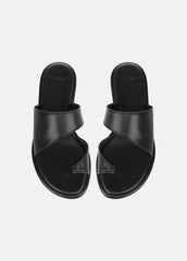 Lukas Leather Sandal in Shoes - BLACK
