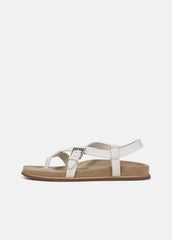Franca Leather Sandal in Shoes - MILK