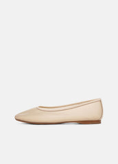 Leah Mesh Flat in Shoes - BIRCH SAND
