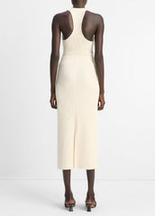 Ribbed Cotton-Blend Midi Skirt in Dresses & Skirts - OAT SHELL