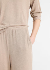 Textured Knit Lounge Pant in Pants & Shorts - SMOKEY QUARTZ