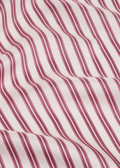Till Stripe Silk Scarf in Accessories - PEONY WOOD/OFF WHITE