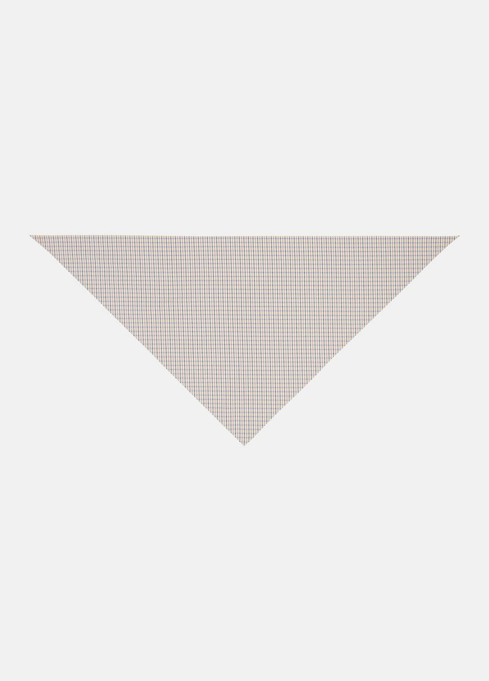 Gardener's Check Cotton Headkerchief in Accessories - STONE/TAN