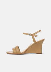 Prema Leather Wedge Sandal in Shoes - LIGHT SABLE