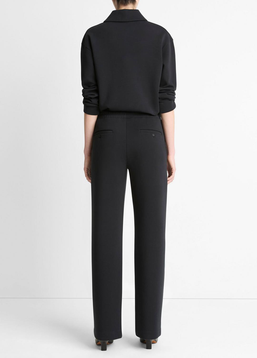 Cotton-Blend Trouser in Trousers - BLACK
