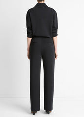 Cotton-Blend Trouser in Trousers - BLACK