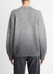 Ombré Alpaca & Wool-Blend Sweater in Crew Neck - GREY OMBRE