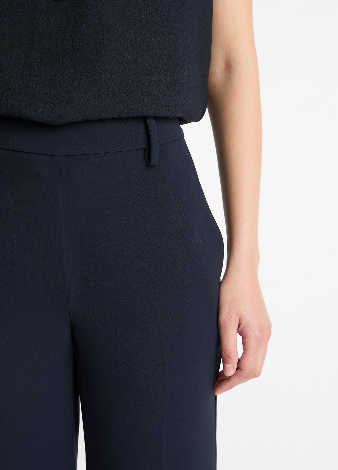 Crepe Tapered Pull-On Pant in Trousers - COASTAL BLUE