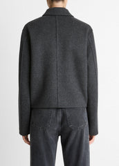 Wool & Cashmere-Blend Short Jacket in Jackets - CHARCOAL