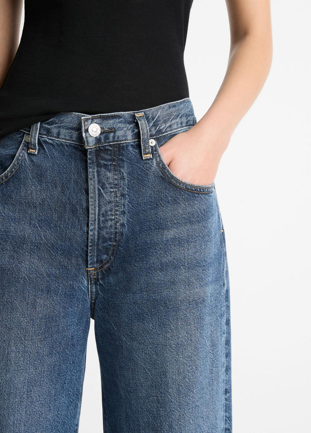 Citizens of Humanity Annina Straight-Leg Jean in Denim - WESTWOOD