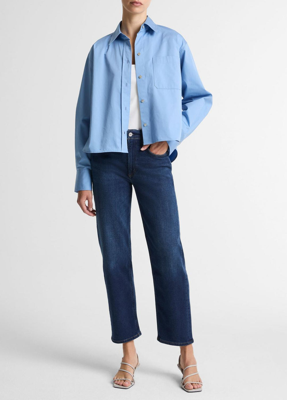 Citizens of Humanity Delfina Straight-Leg Jean in Denim - PIERRE