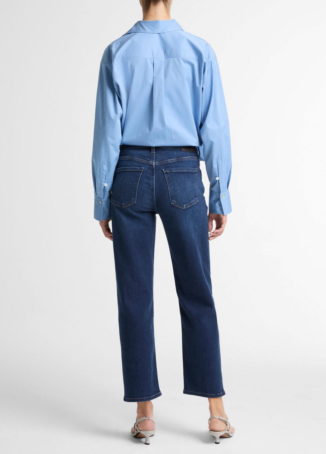 Citizens of Humanity Delfina Straight-Leg Jean in Denim - PIERRE