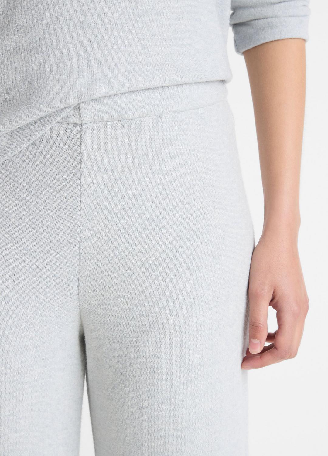 Cozy Wide-Leg Pant in Wide Leg - HEATHER PALE GREY