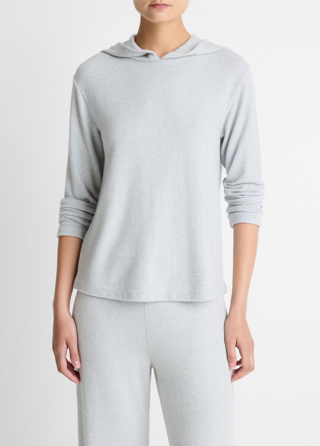 Cozy Long-Sleeve Hoodie in Sweatshirts & Hoodies - HEATHER PALE GREY