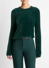 Eyelash Crew Neck Sweater in Crew Neck - JUNIPER