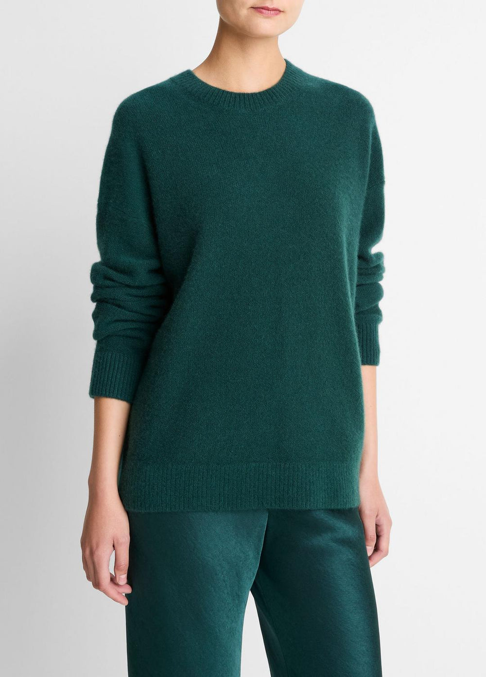 Plush Cashmere Crew Neck Sweater in Crew Neck - JUNIPER