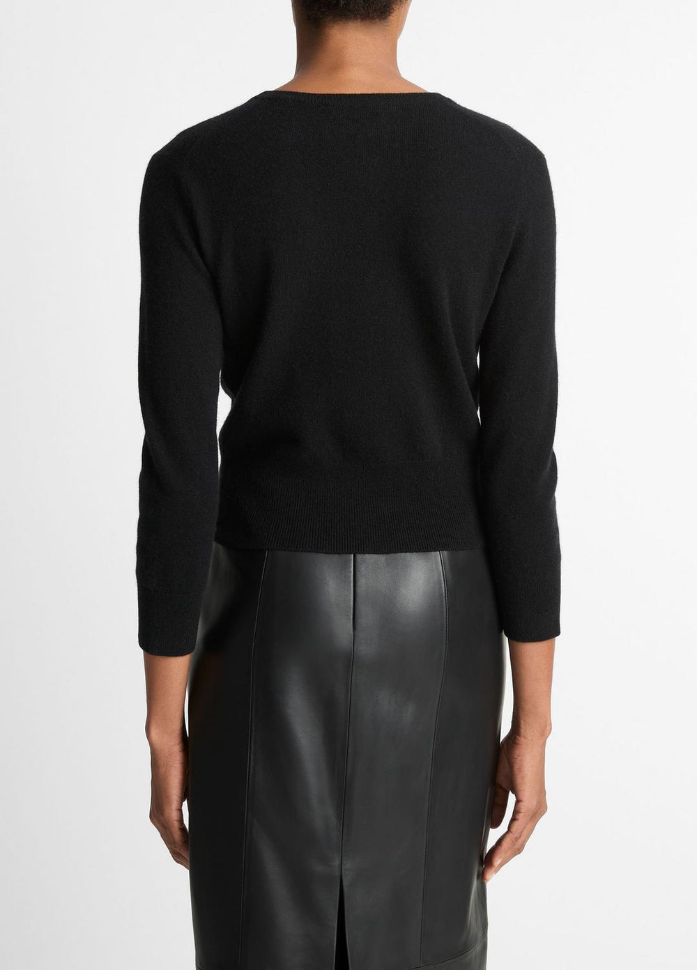 Metal-Button Wool & Cashmere-Blend Cardigan in Cardigans - BLACK