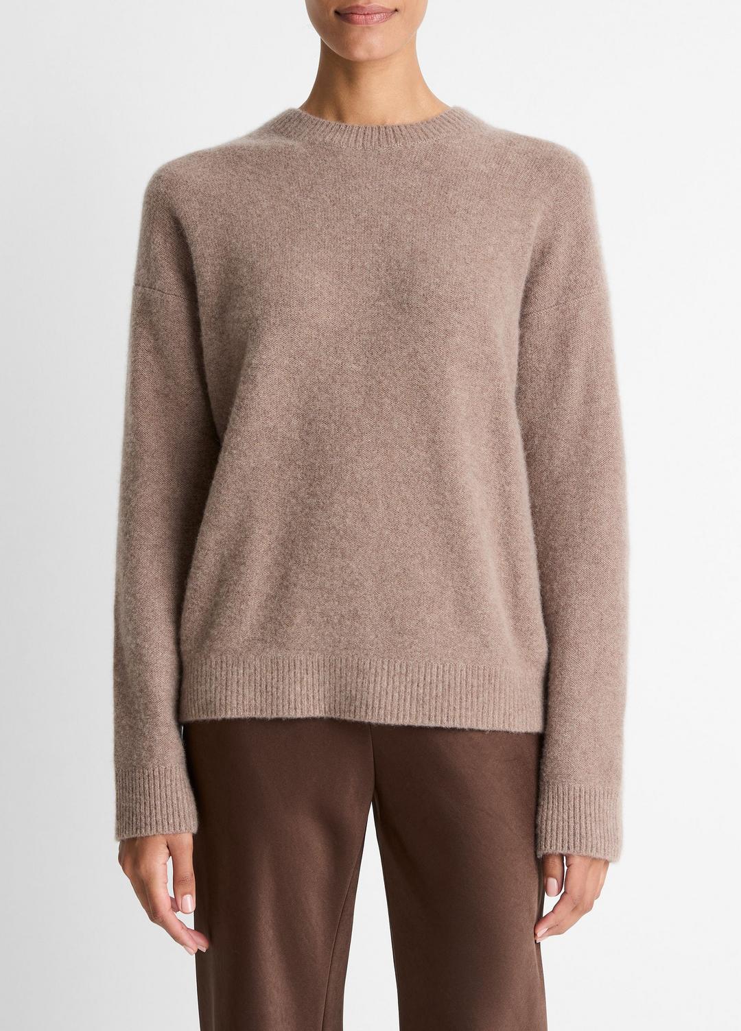 Plush Cashmere Crew Neck Sweater in Crew Neck - HEATHER DOE
