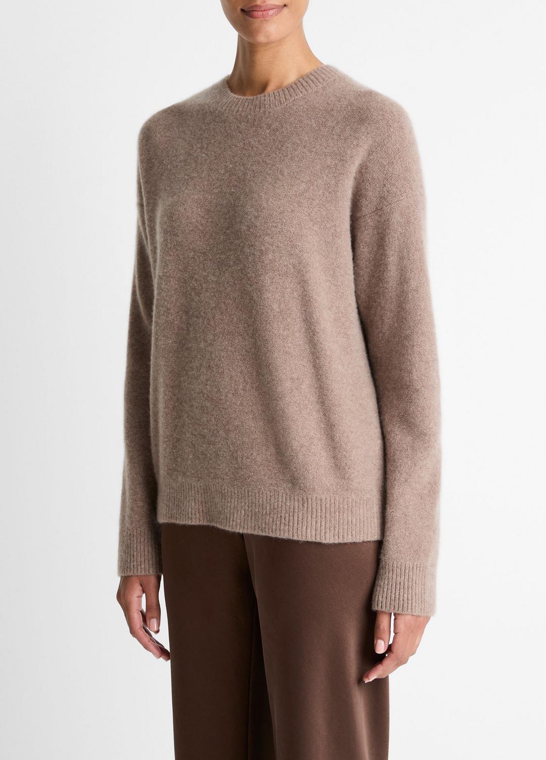 Plush Cashmere Crew Neck Sweater in Crew Neck - HEATHER DOE