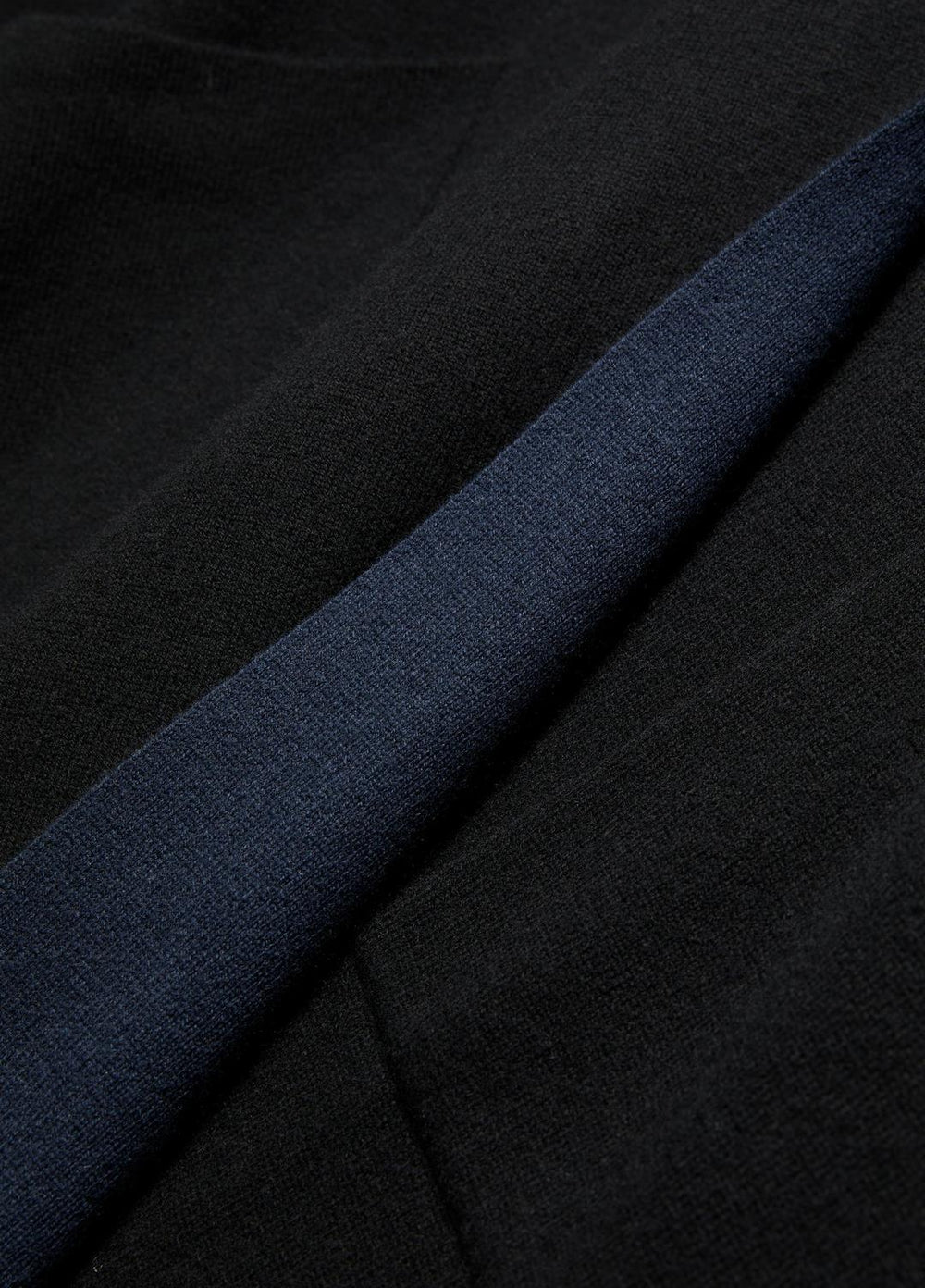 Wool and Cashmere Double-Face Cape in Sweaters - BLACK NAVY
