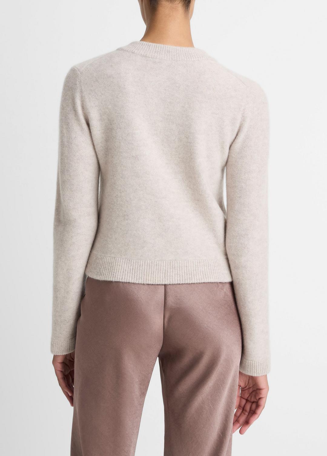 Plush Cashmere Shrunken Cardigan in Cardigans - MARBLE