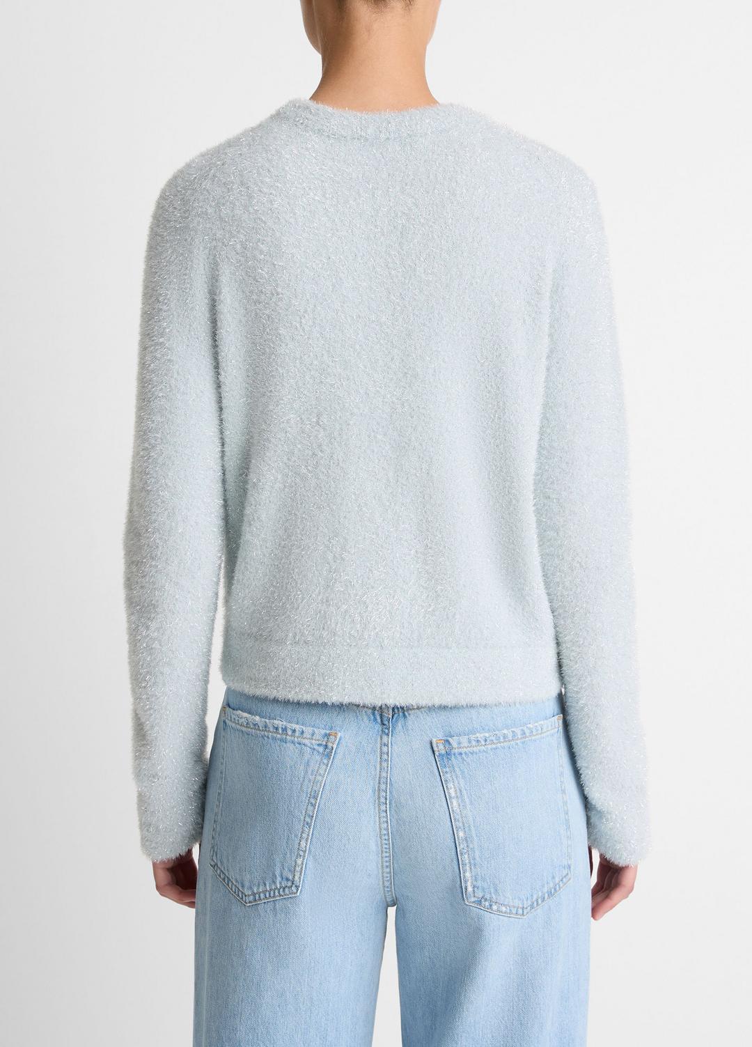Metallic Eyelash Cardigan in Cardigans - GLACIER