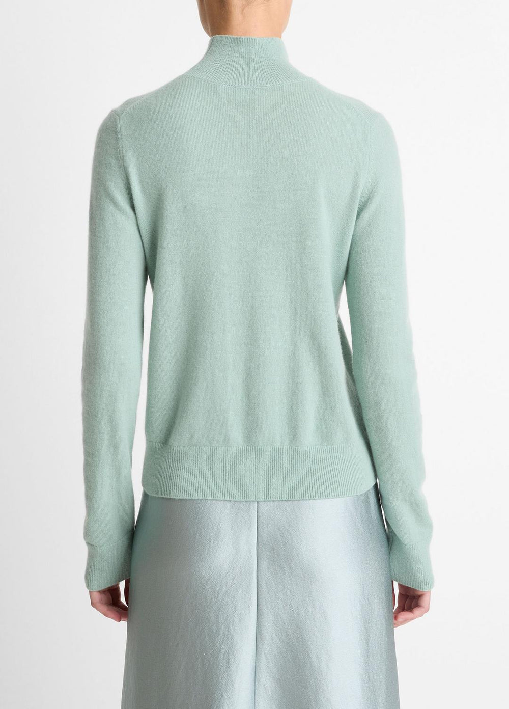 Cashmere Turtleneck Sweater in Turtleneck - ALOE STONE