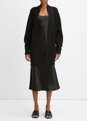 Cashmere Open-Front Cardigan in Cardigans - BLACK