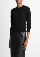 Cashmere Crew Neck Sweater in Crew Neck - BLACK