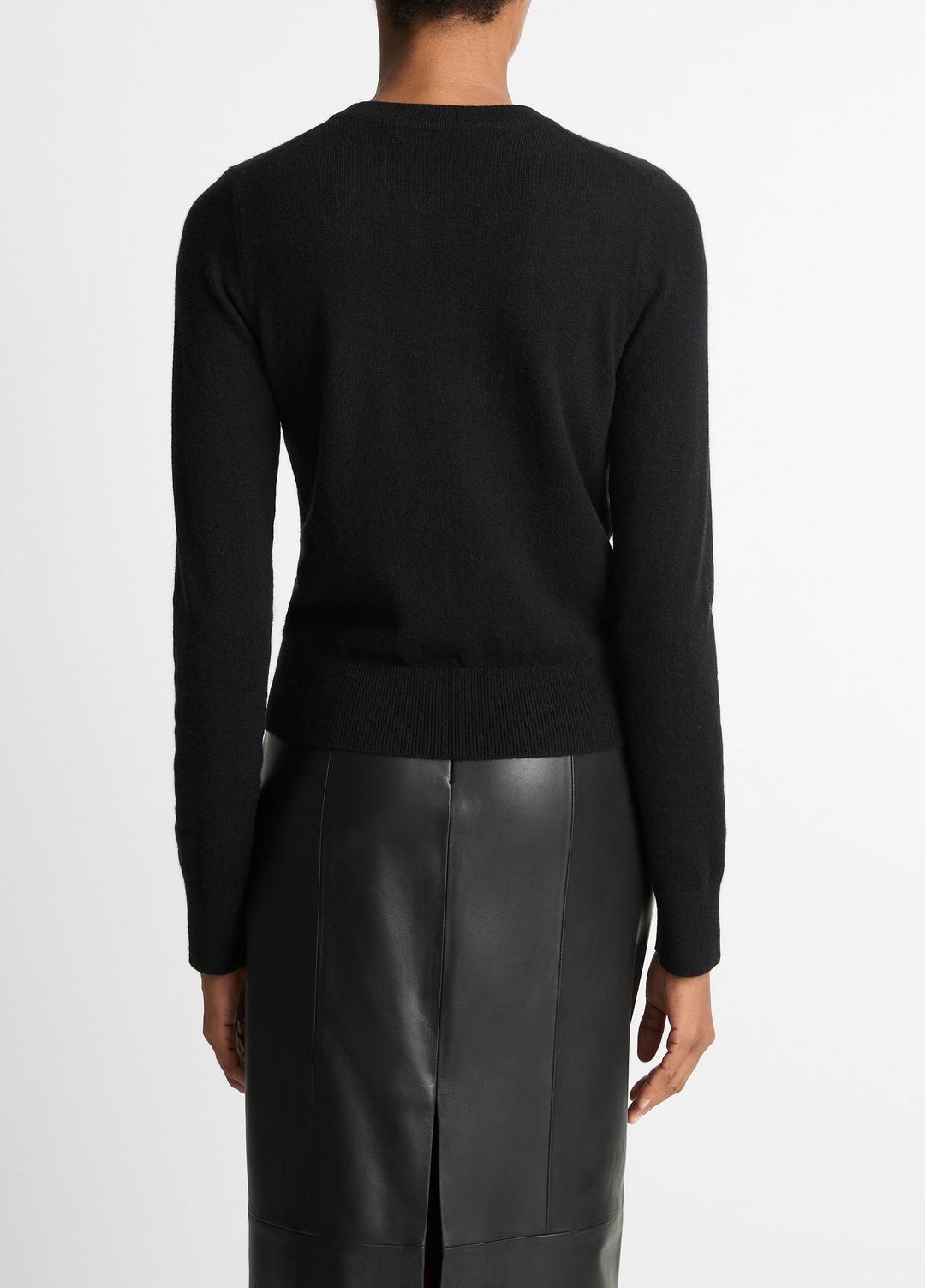Cashmere Crew Neck Sweater in Crew Neck - BLACK