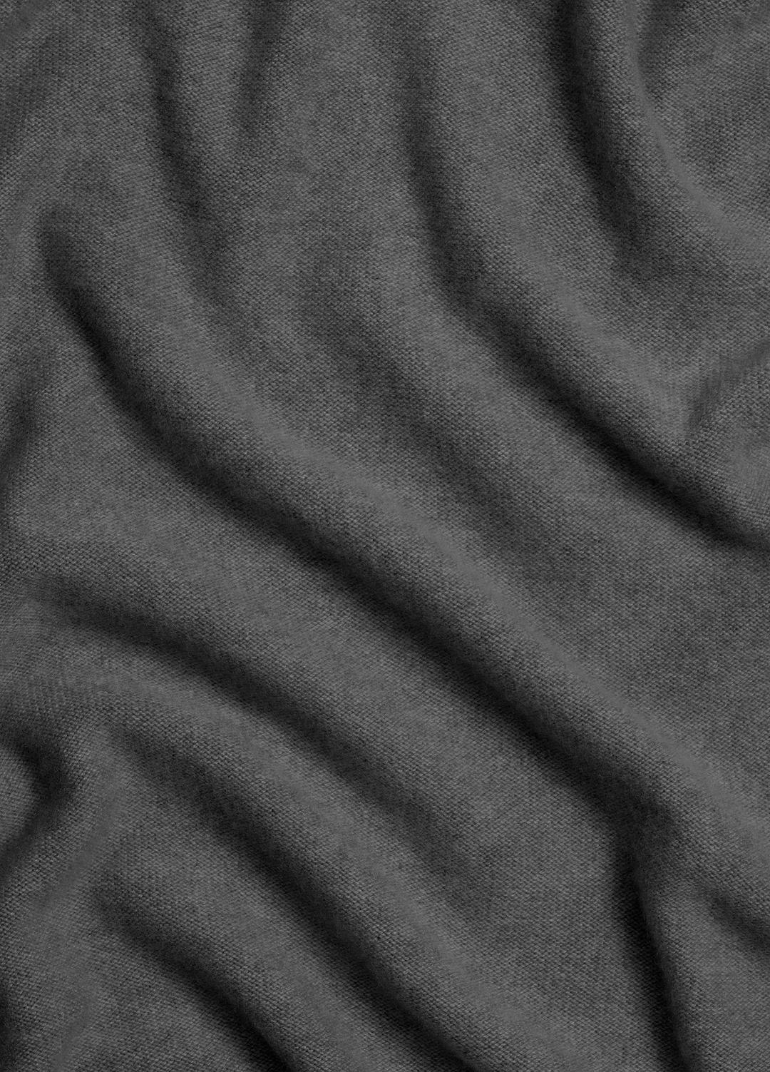 Merino Wool-Cashmere Funnel-Neck Poncho in Accessories - HEATHER GREY