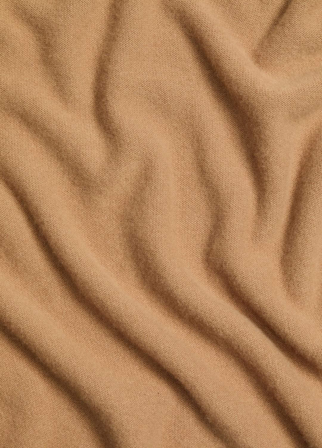 Merino Wool-Cashmere Funnel-Neck Poncho in Accessories - BISCOTTI