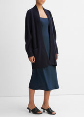 Cashmere Open-Front Cardigan in Cardigans - COASTAL BLUE