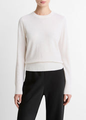 Cashmere Crew Neck Sweater in Crew Neck - OFF WHITE