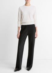 Cashmere Crew Neck Sweater in Crew Neck - OFF WHITE