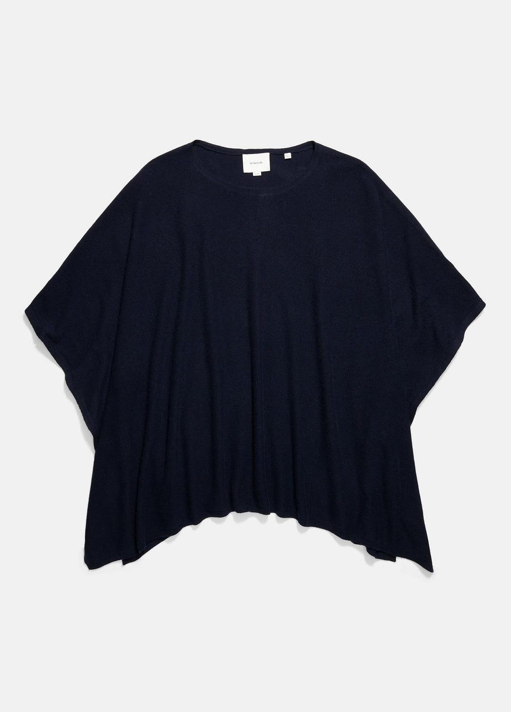 Reverse-Jersey Cashmere Boat-Neck Poncho in Sweaters - COASTAL BLUE