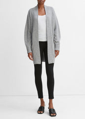 Cashmere Open-Front Cardigan in Cardigans - MEDIUM HEATHER GREY