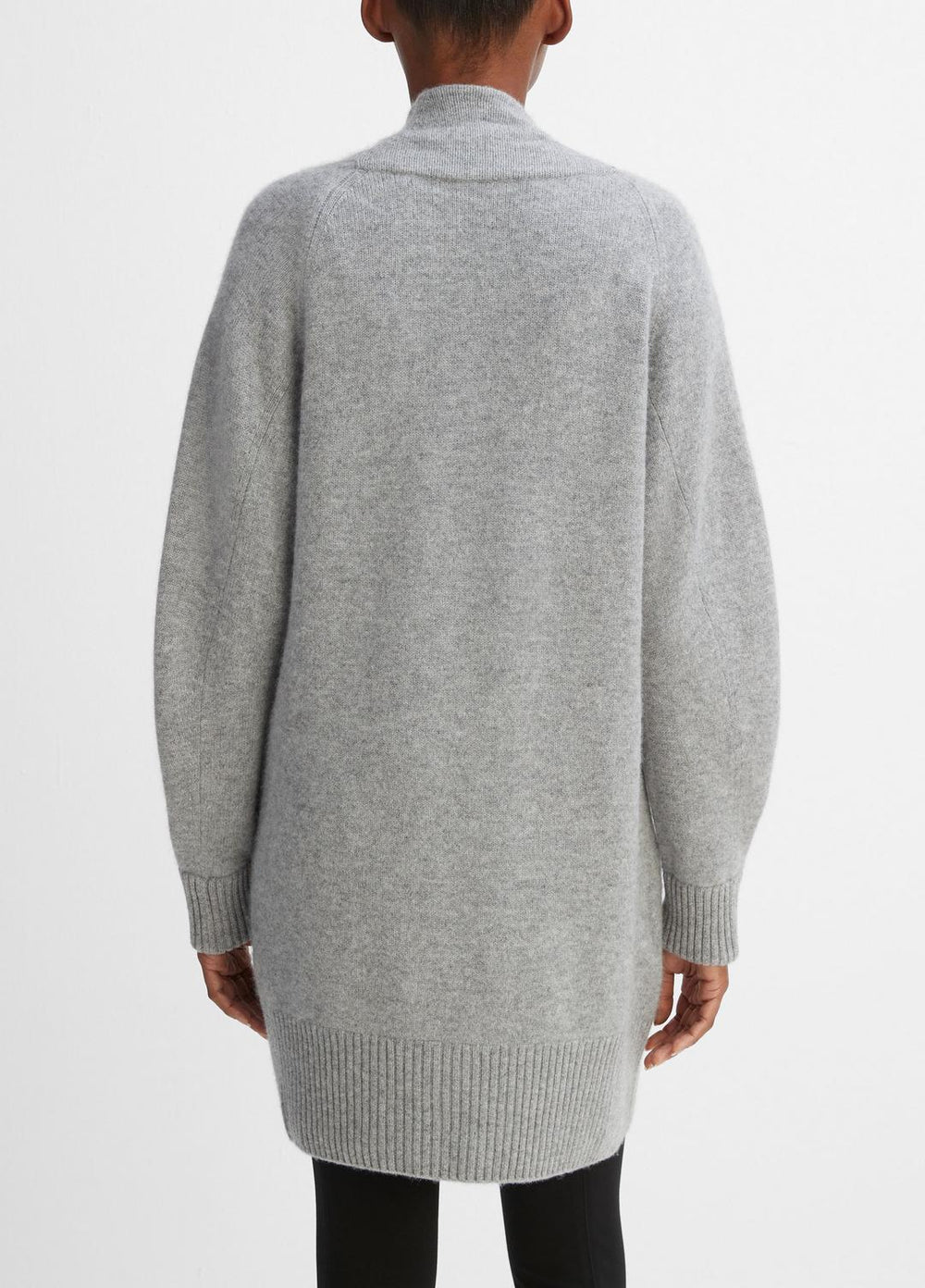Cashmere Open-Front Cardigan in Cardigans - MEDIUM HEATHER GREY