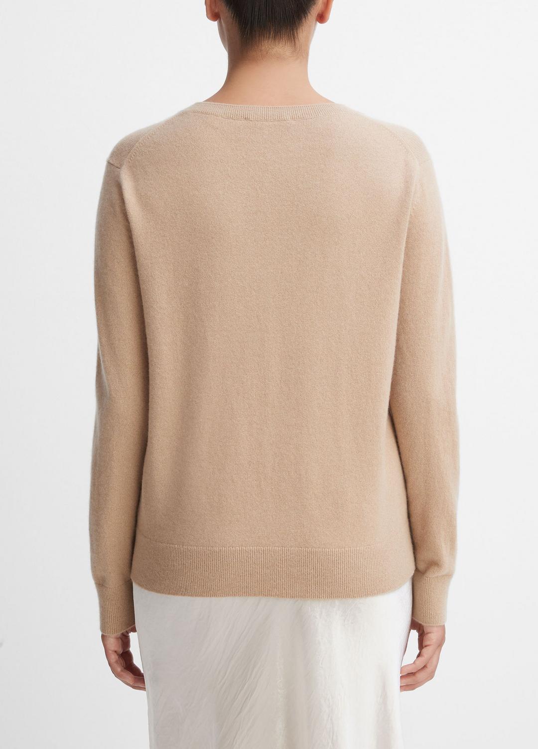 Cashmere Weekend V-Neck Sweater in V-Neck - CAMEL