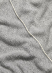 Tipped Jersey-Knit Cashmere Cape in Sweaters - MEDIUM GREY/OFF WHITE