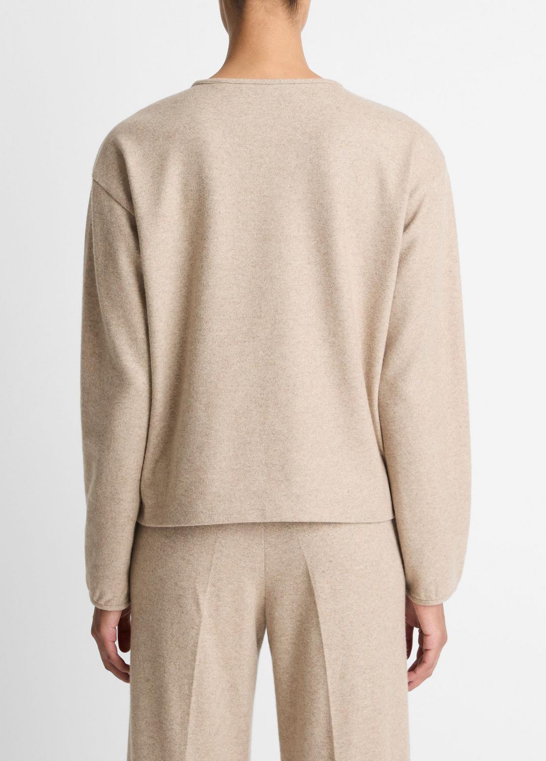 Italian Wool-Blend Lounge Pullover in Sweatshirts & Hoodies - HEATHER MARZIPAN