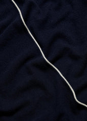 Tipped Jersey-Knit Cashmere Cape in Sweaters - COASTAL BLUE/WHITE