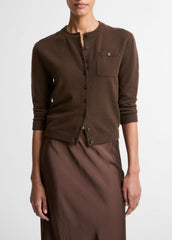 Wool & Cashmere-Blend Pocket Cardigan in Cardigans - DARK BARK