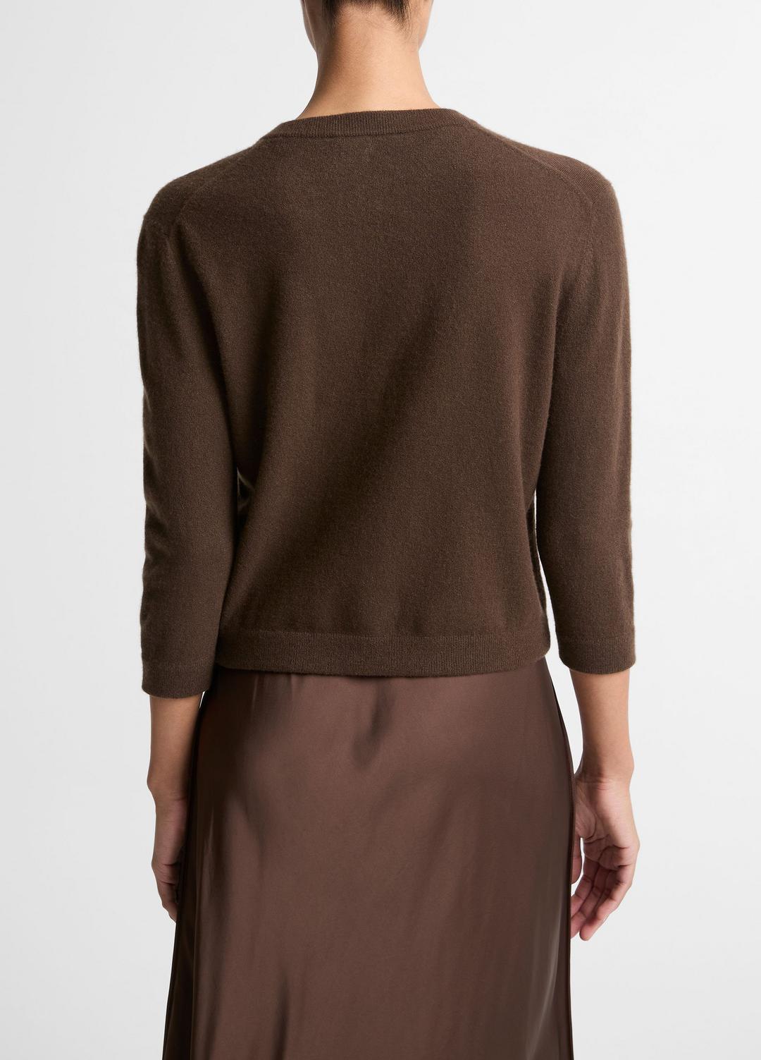 Wool & Cashmere-Blend Pocket Cardigan in Cardigans - DARK BARK